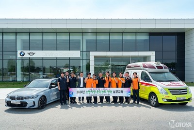 BMW 코리아, 인천지역 소방서 구급대원 대상 주행 교육 진행